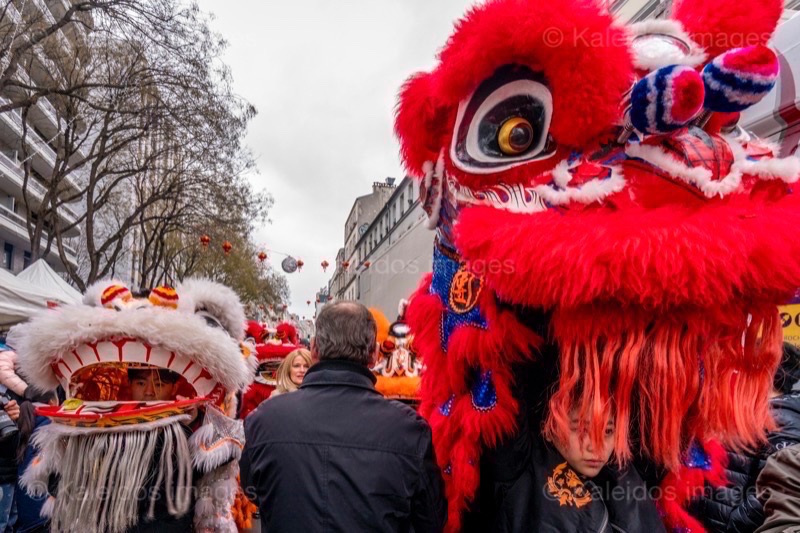 Belleville;Chinese New Year;Crowds;Kaleidos images;La parole à l'image;Lion dance;Lions;Paris;Paris 19;Paris XIX;Tarek Charara